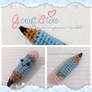 Tiny amigurumi pencil