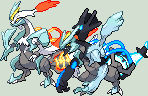 Black and White Kyurem Charged Sprite by KingOfThe-X-Roads