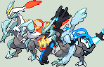 Black and White Kyurem Charged Sprite