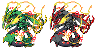 Pixilart - Mega Rayquaza Shiny by RoeeDX