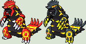 Moltres Pokemon Red Sprite Updated Colour by PixelEightArt on DeviantArt