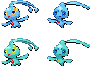Manaphy and Phione Sprites