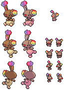 COMMISSION: Custom Buneary sprites by KingOfThe-X-Roads