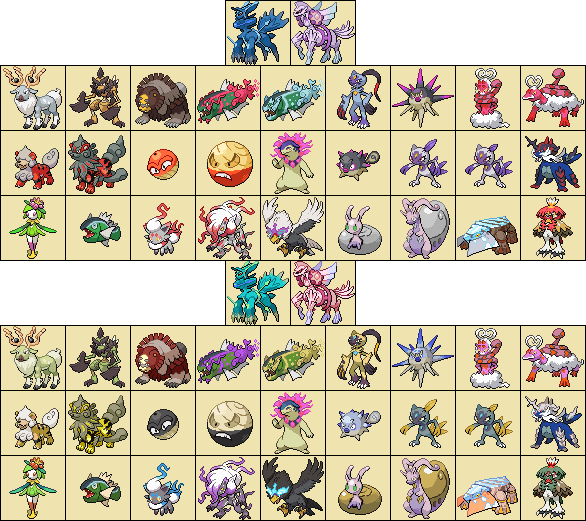 Hisui Pokemon Sprites 64x64 by KingOfThe-X-Roads on DeviantArt