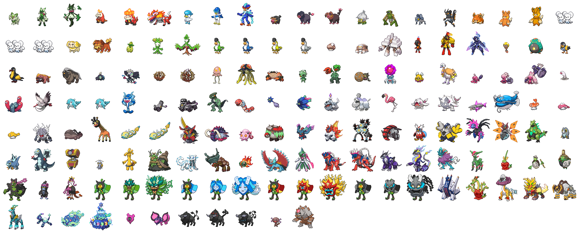 Gen 9 Sprites - Pokemon Scarlet and Violet