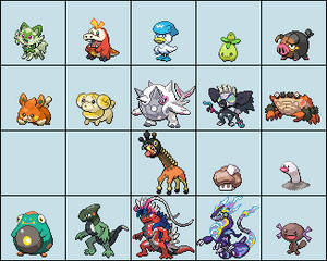 Gen 9 Pokemon Sprites 64x64