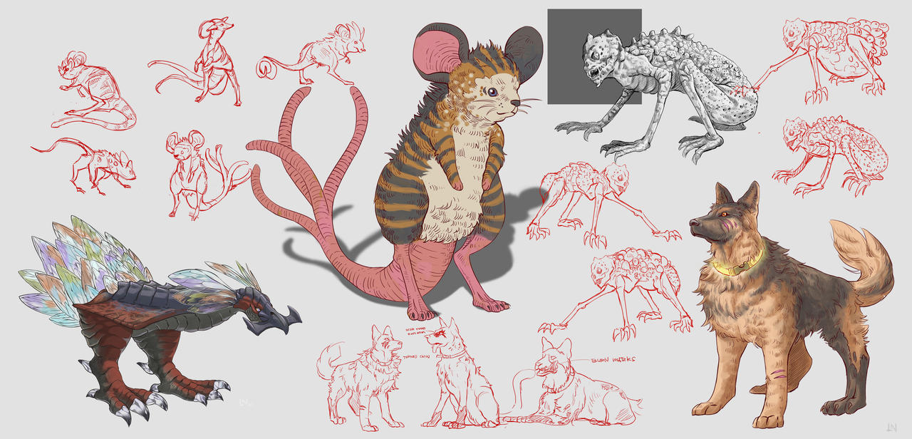 Baca Creature Various Creature Commission by calvinhobbesholmes on DeviantArt