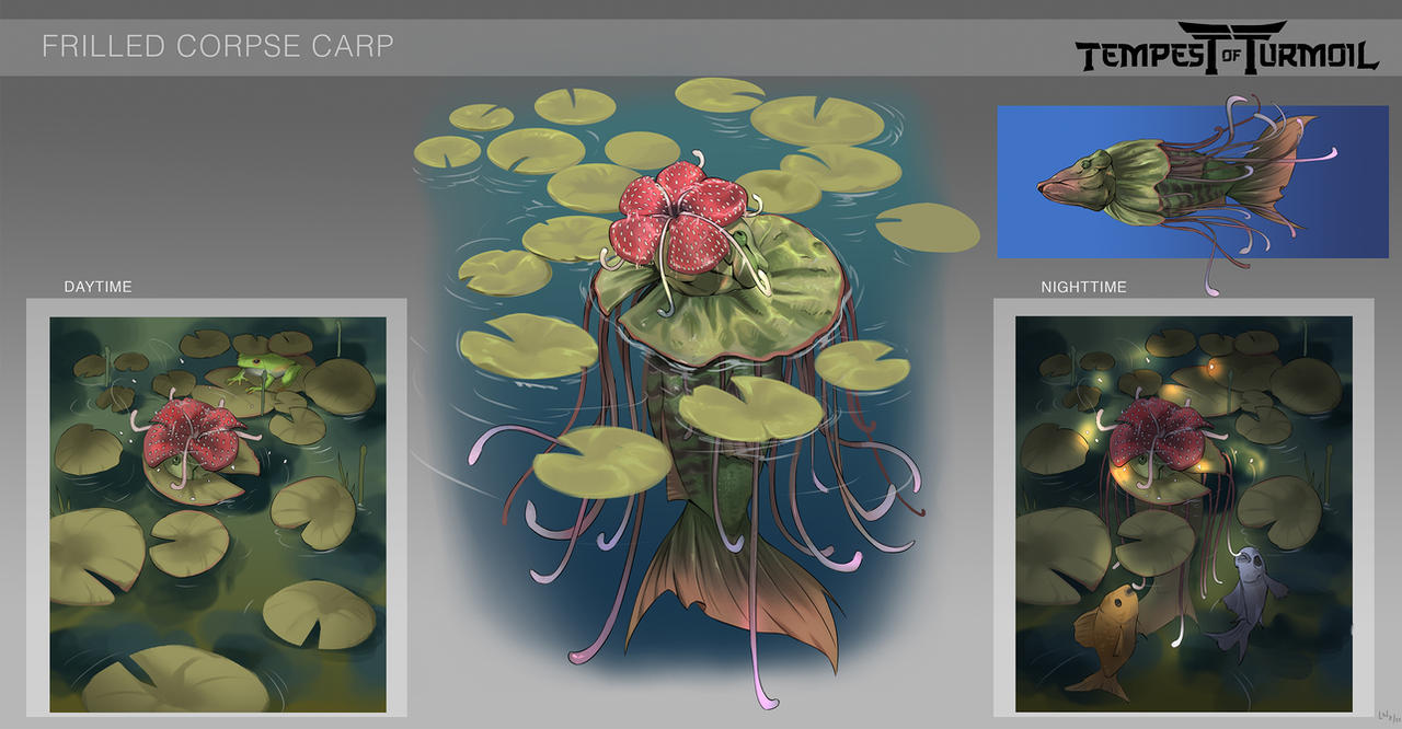 Frilled Corpse Carp (open) by calvinhobbesholmes on DeviantArt