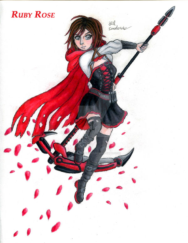 Ruby Rose On Rwby Deviantart RWBY Ruby Rose by LichSwederske on DeviantArt