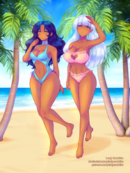 Aila x Reine: Beach (artbook pic)