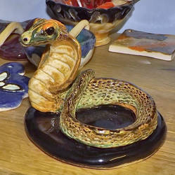 Snake Tea light Guardian