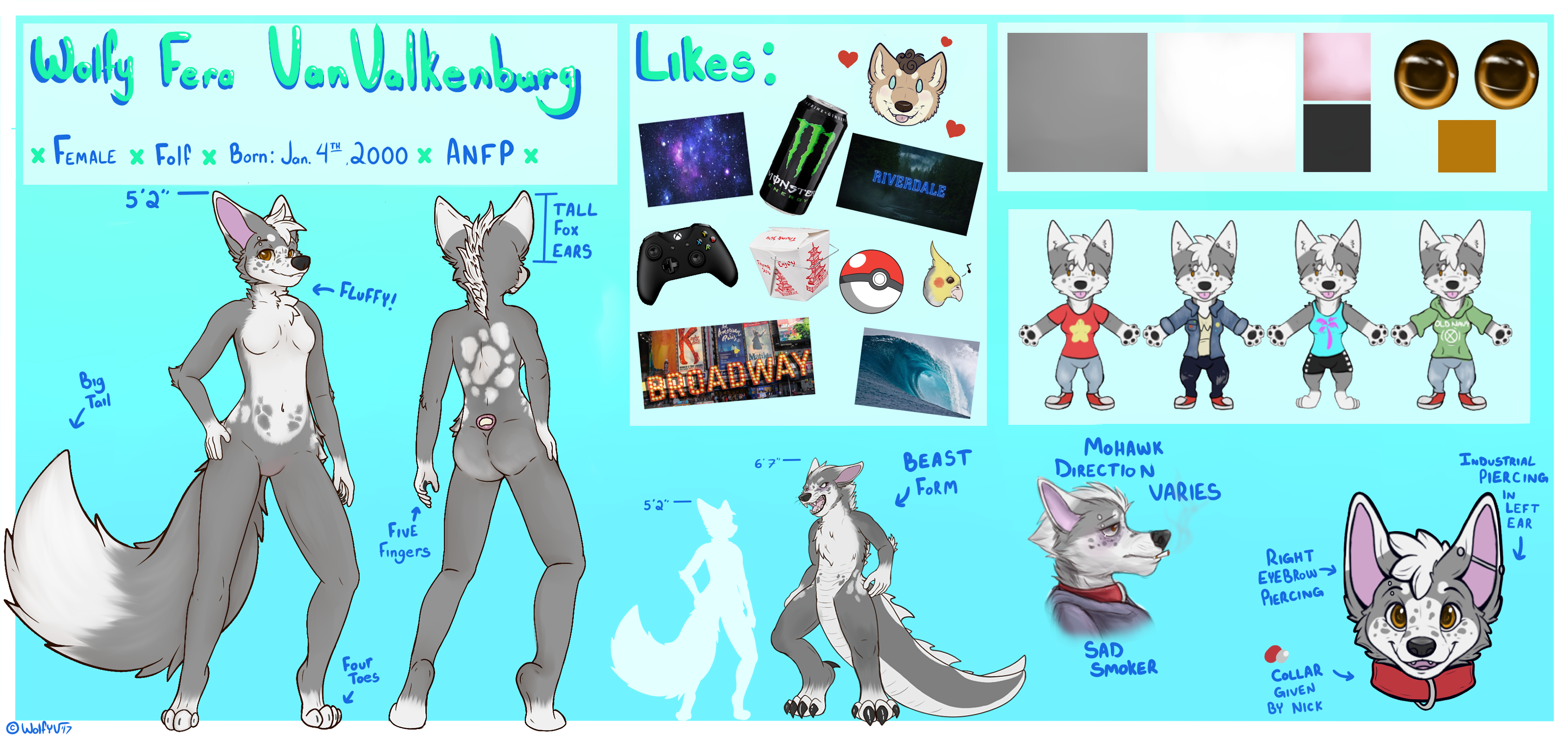 picture Female Furry Ref Sheet wolfy s official reference sheet by