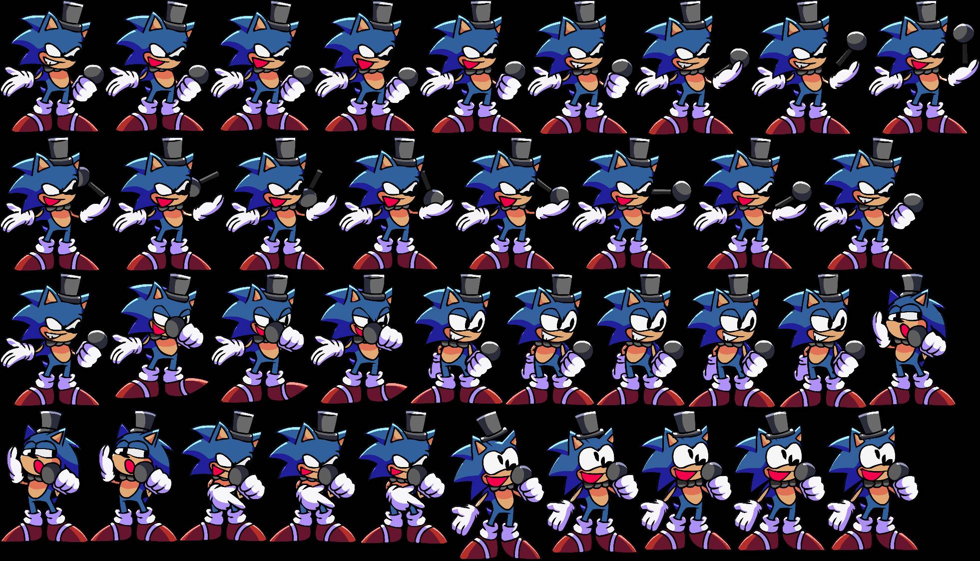 Fnf sprites for Sonic.CORE Concept