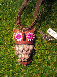 Polymer Clay Owl Necklace