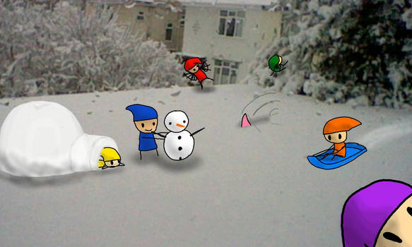 The Little People In The Snow