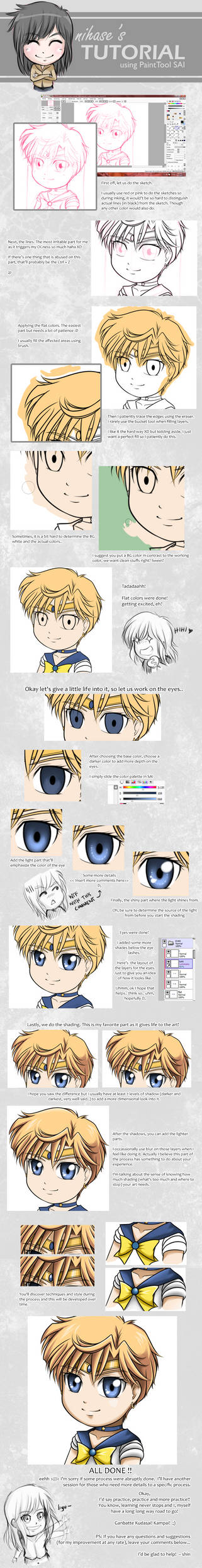 Drawing Process Tutorial My Drawing Process Tutorial by nihase on DeviantArt