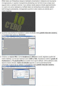 Effetto testo con photoshop