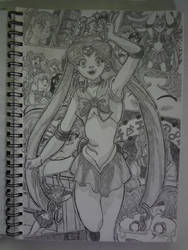 Sailor Moon A4 pencils