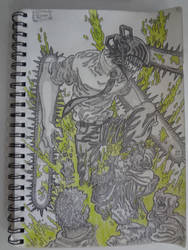 Chainsaw Man A4 sketchpad
