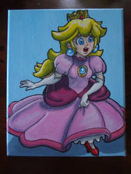 Princess Peach acrylics