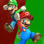 Mario and Luigi Poster [35th Anniversary]