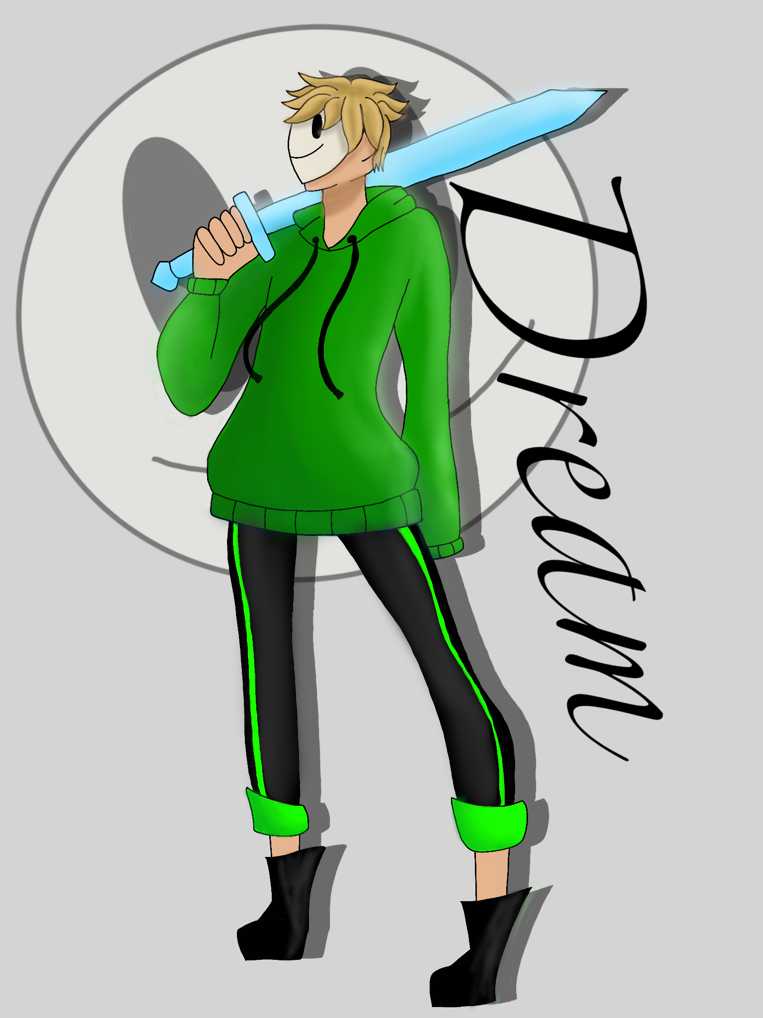 The Minecraft YouTuber: Dream by anakinEyes on DeviantArt