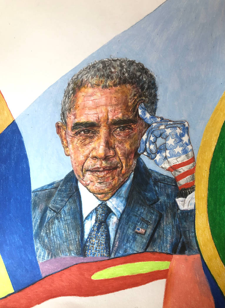 Obama Drawing Rope Barack Obama 2nd drawing by ARTBYFELLA on DeviantArt