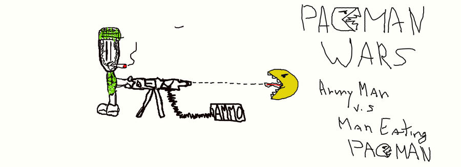 PAC mAN WARS Army man v PacMan by andy7598 on DeviantArt