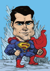 Man of Steel Henry Cavill caricature