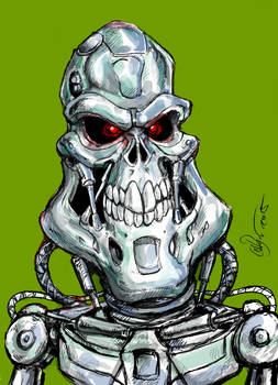 Terminator T 800 Caricature