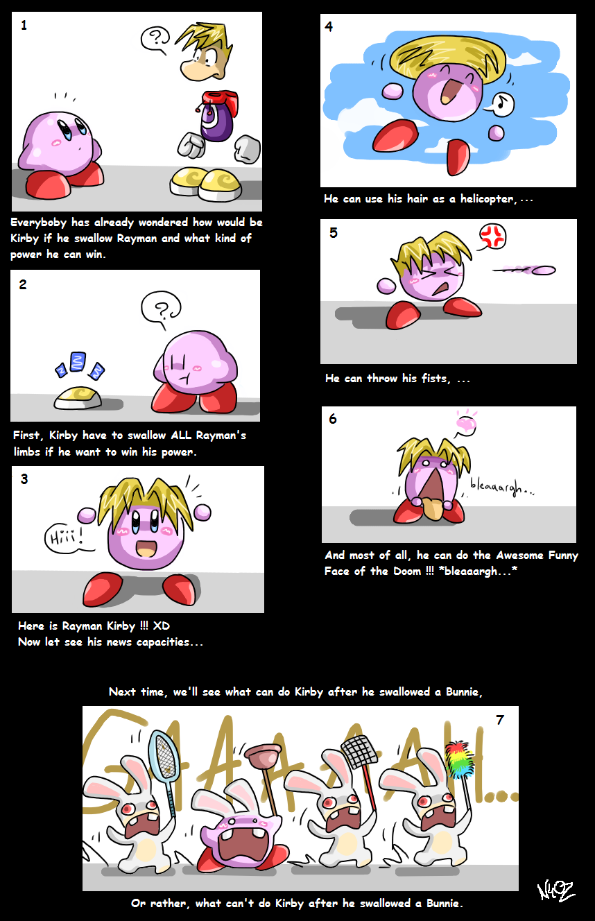 Rayman Kirby's abilities