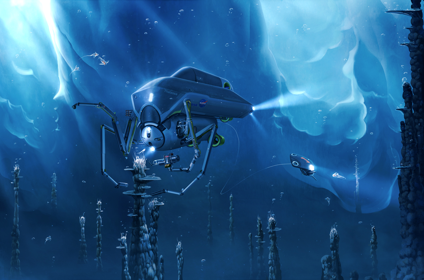 Icy Moons Probe by Abiogenisis