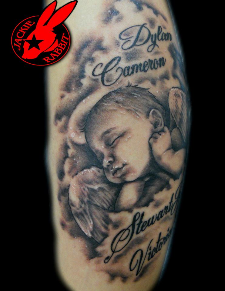 Angel Baby Cherub tattoo by Jackie Rabbit by jackierabbit12 on DeviantArt