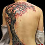 Tree and Heart Back Piece Tattoo by Jackie Rabbit