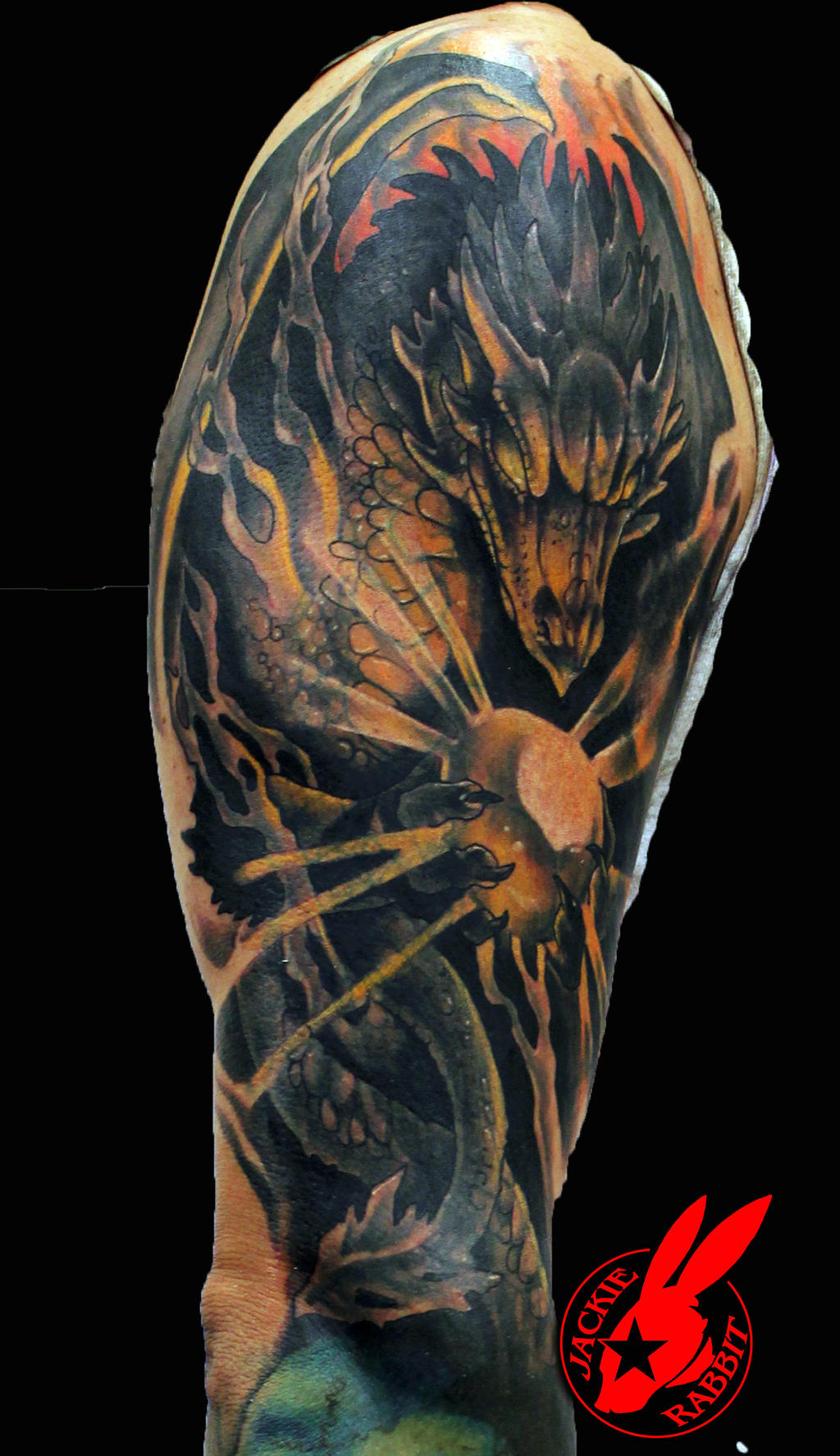 Mystical Dragon Tattoo by Jackie Rabbit