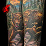 Werewolf Tattoo by Jackie Rabbit