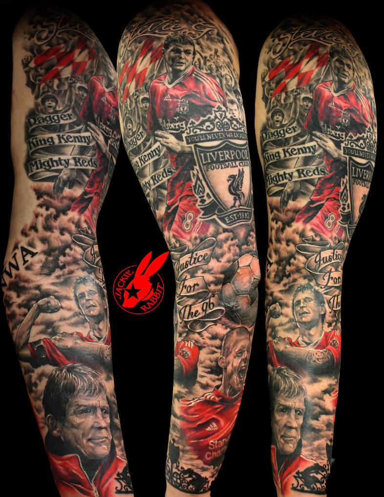 Liverpool Football Sleeve Tattoo by Jackie Rabbit by jackierabbit12 on DeviantArt