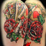 Alice Wonderland Cards Roses Tattoo  Jackie Rabbit