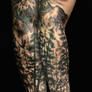 Forest Nature Tree Sleeve Tattoo by Jackie Rabbit