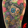 Voodoo Doll Girl Tattoo by Jackie Rabbit