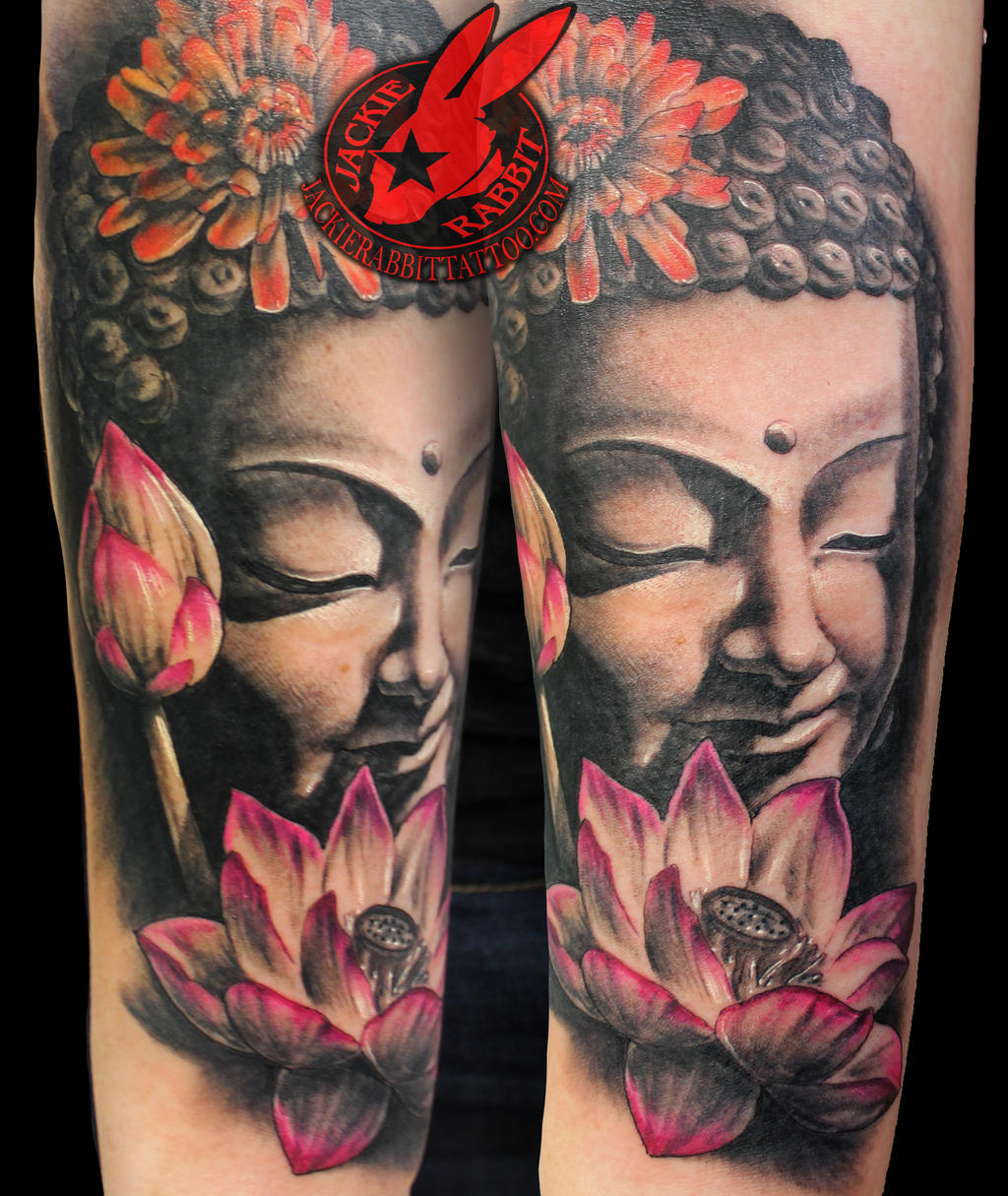 Buddha Lotus Portrait 3D tattoo by Jackie rabbit by jackierabbit12 on  DeviantArt
