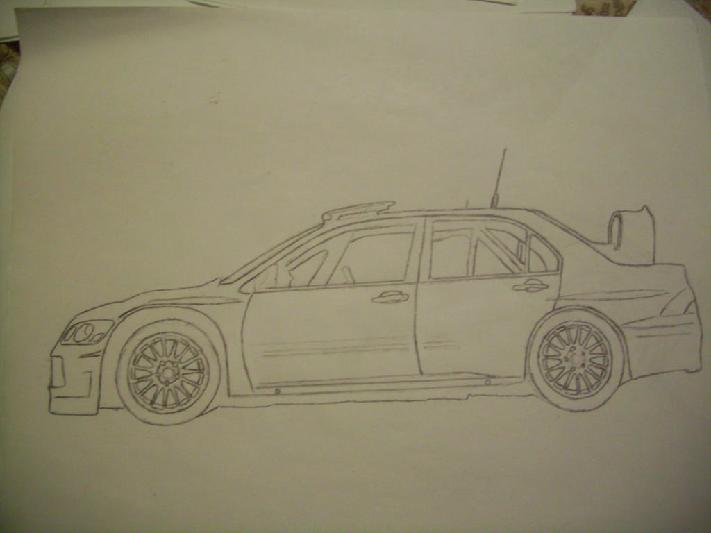 Evo Rear Drawing Basic Evo WRC doodle by ObscuroAngelo on DeviantArt