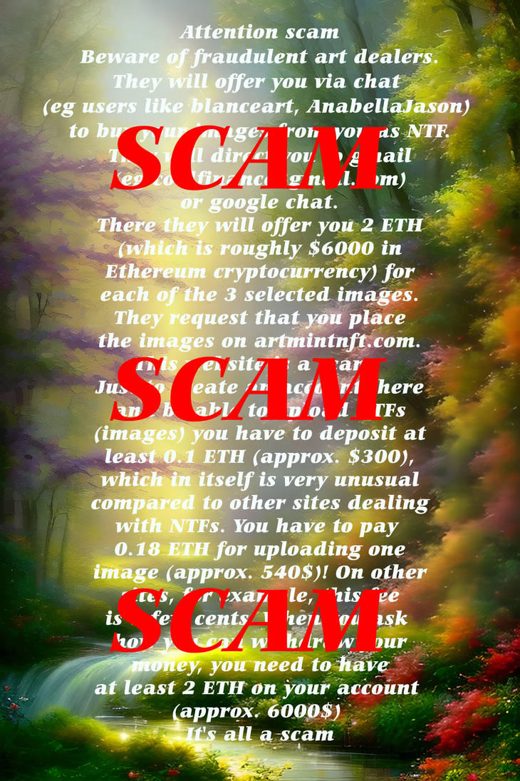 Deviantart Scam Attention scam by Triglav3 on DeviantArt