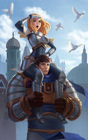 Lux and Garen