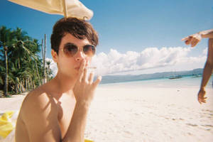 cigarette on the beach