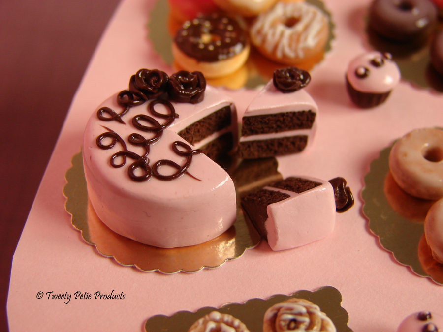 Pink Cake Deviantart Chocolate Pink Cake by birdielover on DeviantArt