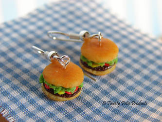 Hamburger Earrings