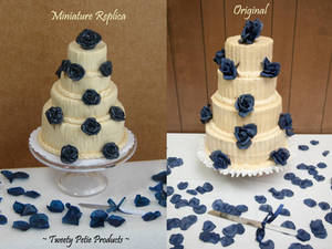 Miniature Wedding Cake Replica