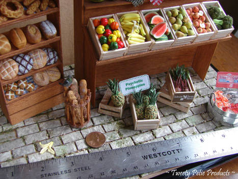 Farmer's Market (1:12 Scale) - Pictured with Ruler