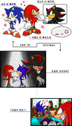 Knuckles X Sonic, Shadow